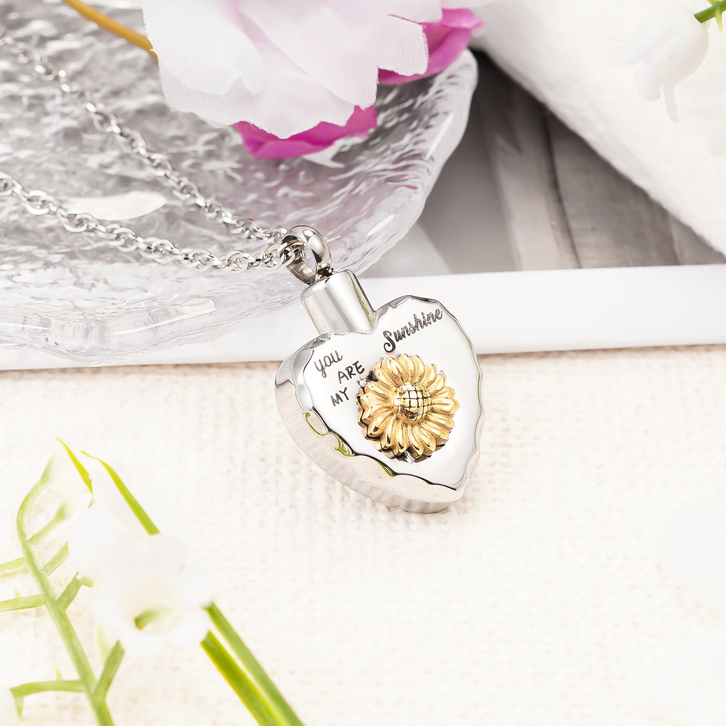 You are my sunshine cremation jewelry for memory