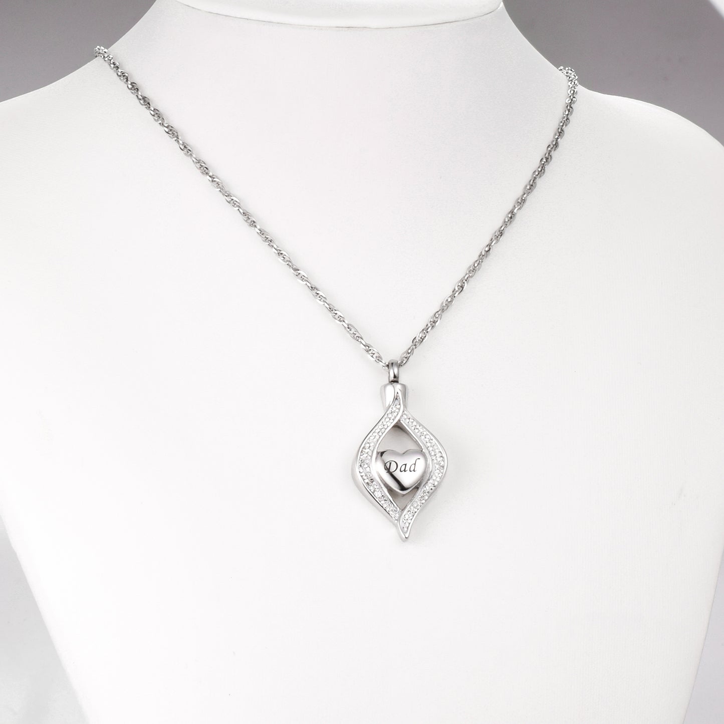 Urn Cremation Necklace for Mom/ Dad