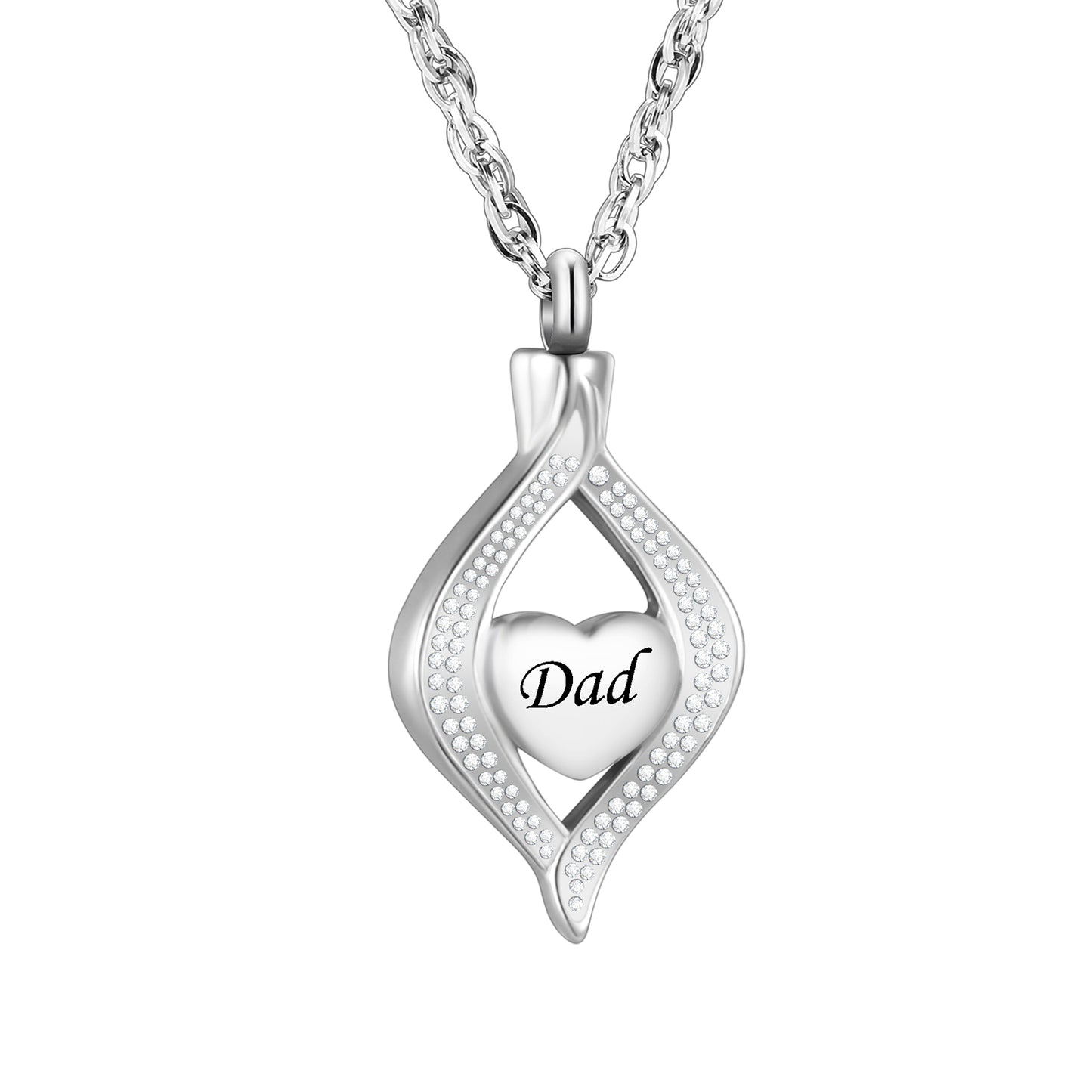 Urn Cremation Necklace for Mom/ Dad