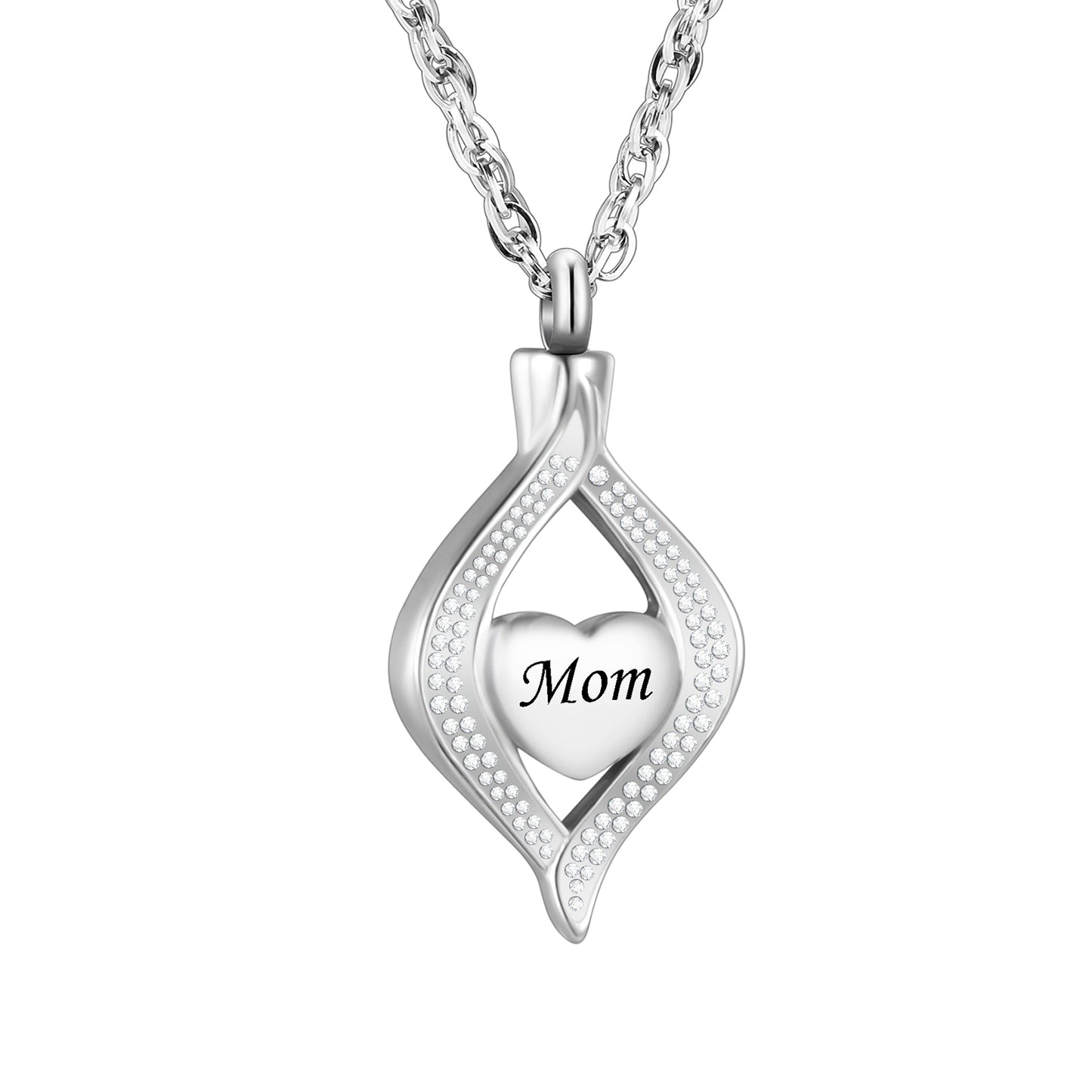 Urn Cremation Necklace for Mom/ Dad