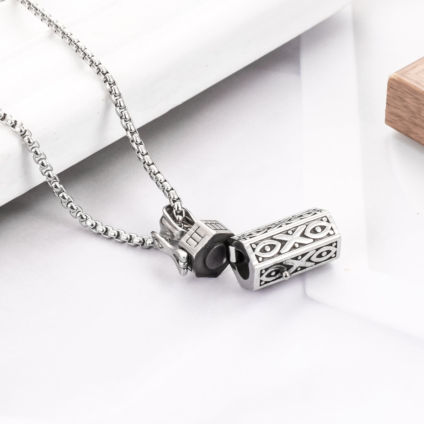 Retro Cremation Urn Pendant