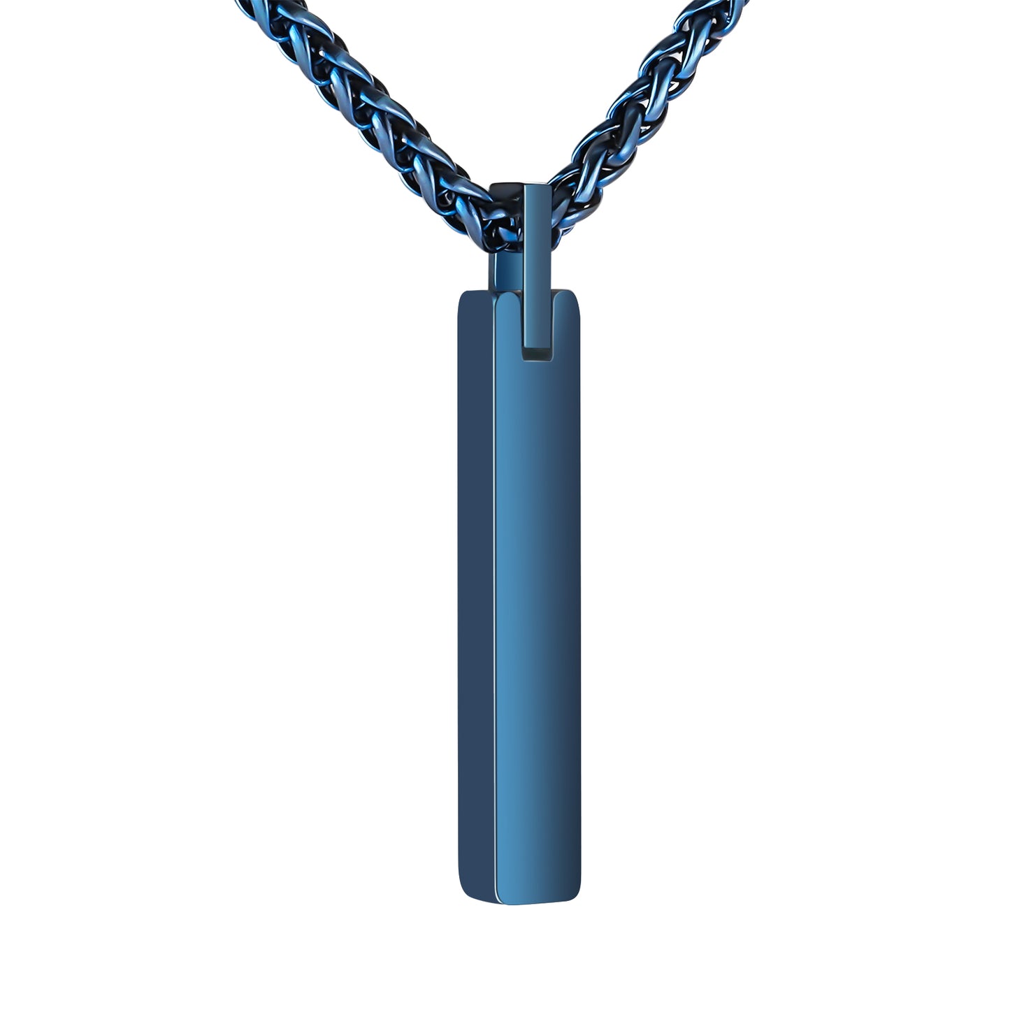 cremation bar necklace, ashes pendant for human