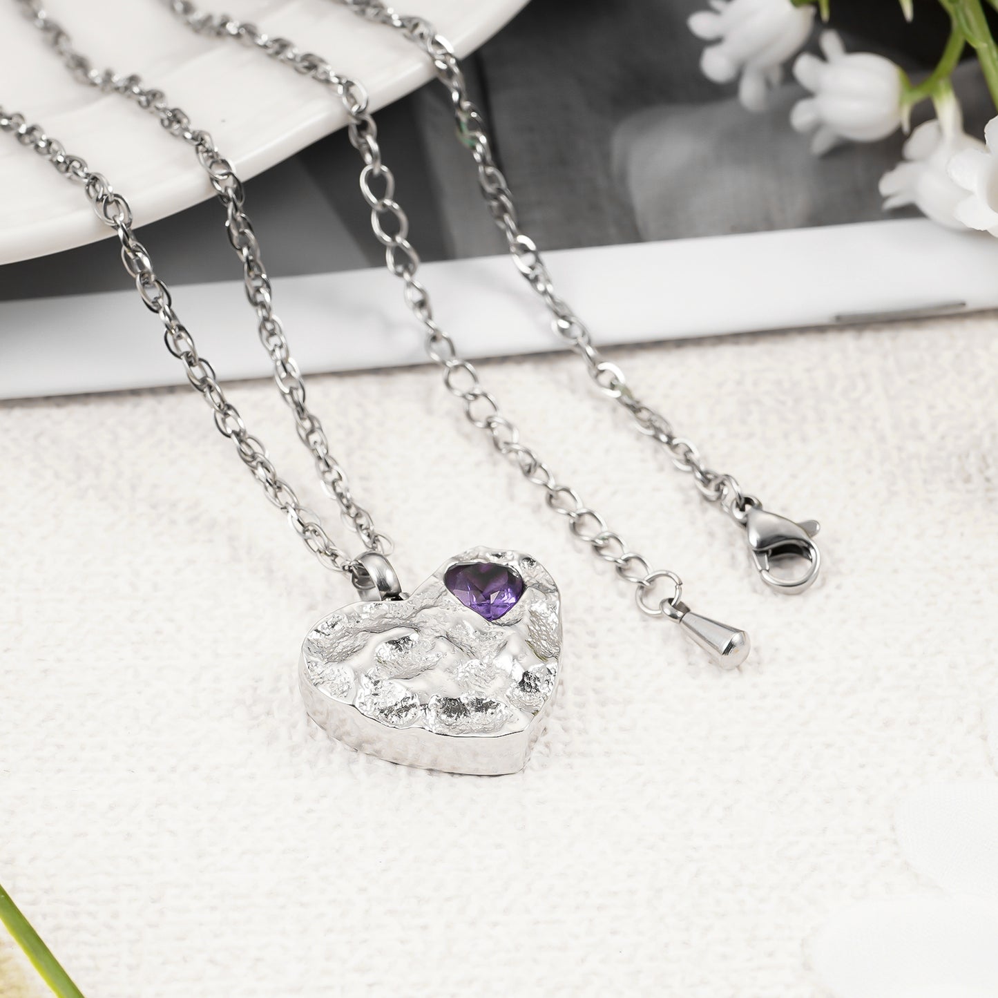 Urn Necklace for Human Ashes - Ashes Necklace Personalized