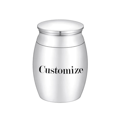 Sentimental Memorial Urn: Girl & Bird-Heart Design