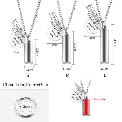 Sentimental ‘Until We Meet Again’ Wing Charm Memorial Necklace