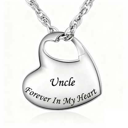 Personalized Memorial Necklaces: Heart Urns with Custom Names