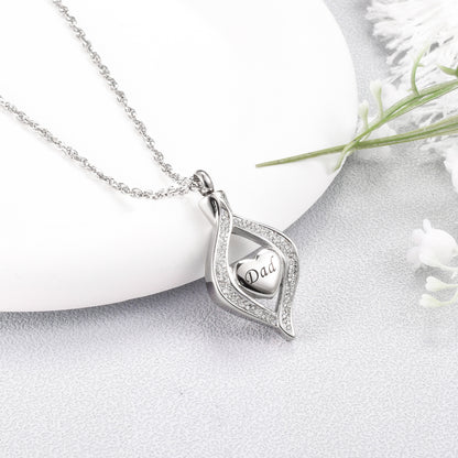 Urn Cremation Necklace for Mom/ Dad