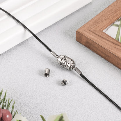Urn Necklace with Leather Rope Self-filling Jewellery