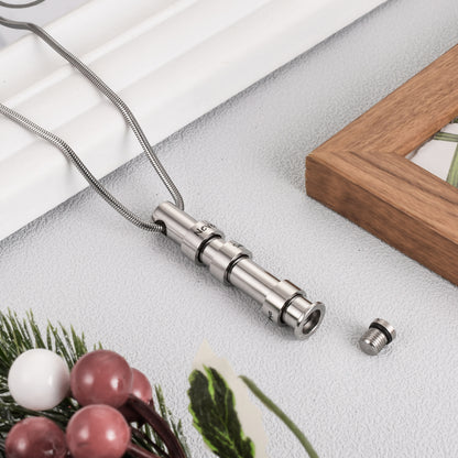 Bar Steel Urn Necklace Memorial Keepsake