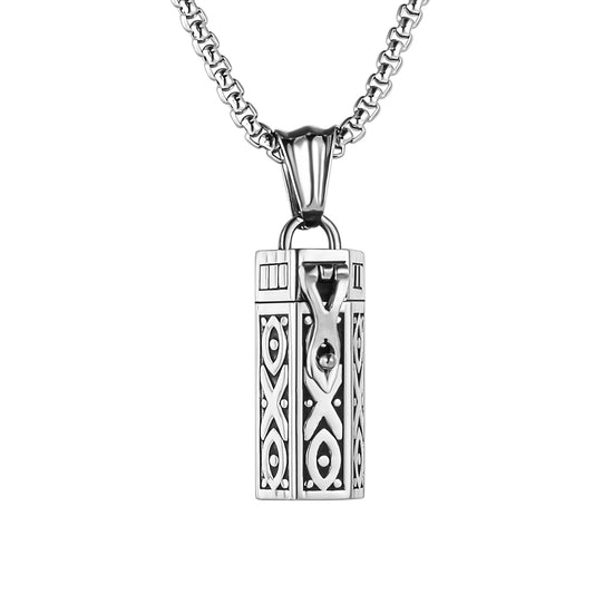 Retro Cremation Urn Pendant