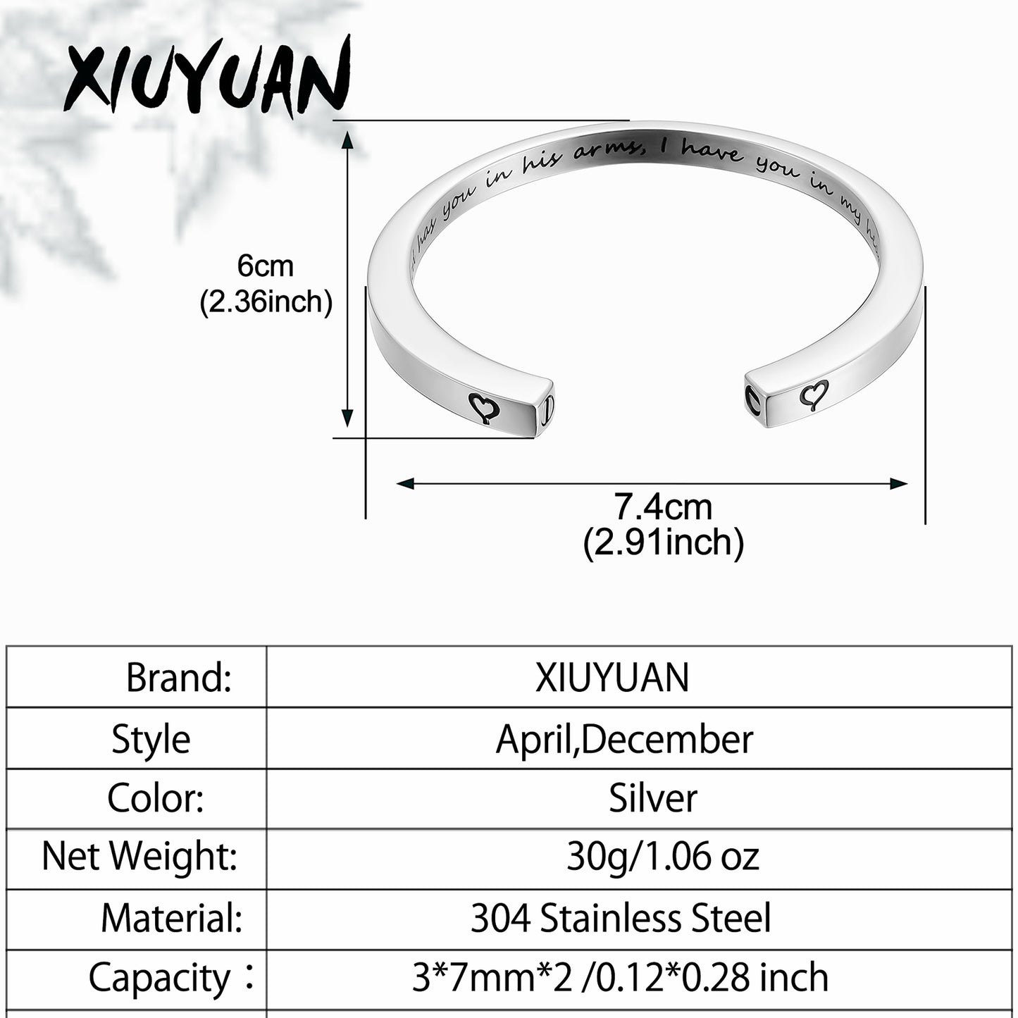 Unique Urns Bangle for Ashes