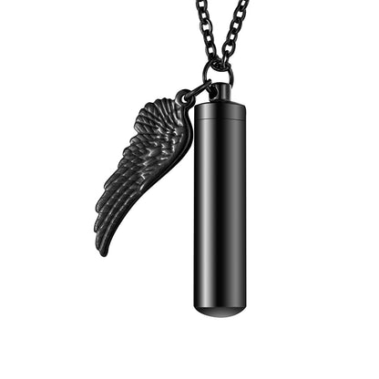 Necklace Gas Tank with Angle Wings