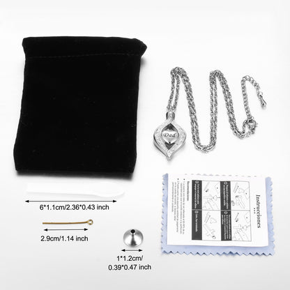 Urn Cremation Necklace for Mom/ Dad
