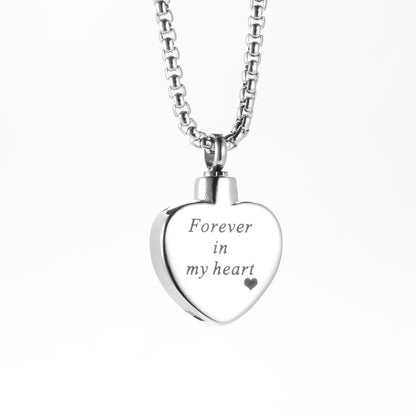 Heart and Cross Cremation Pendant Jewelry