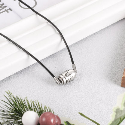 Urn Necklace with Leather Rope Self-filling Jewellery