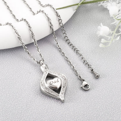 Urn Cremation Necklace for Mom/ Dad