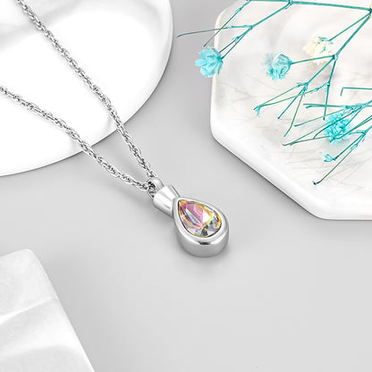 Art Teardrop Cremation Pendant - Engraving