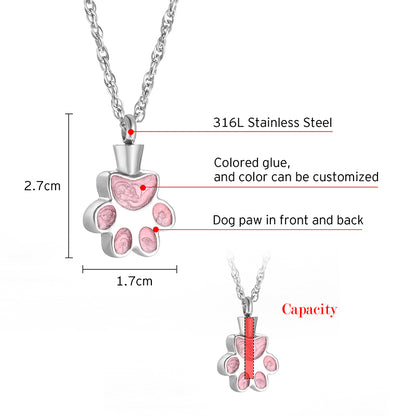 Paws Cremation Pendant for Ashes