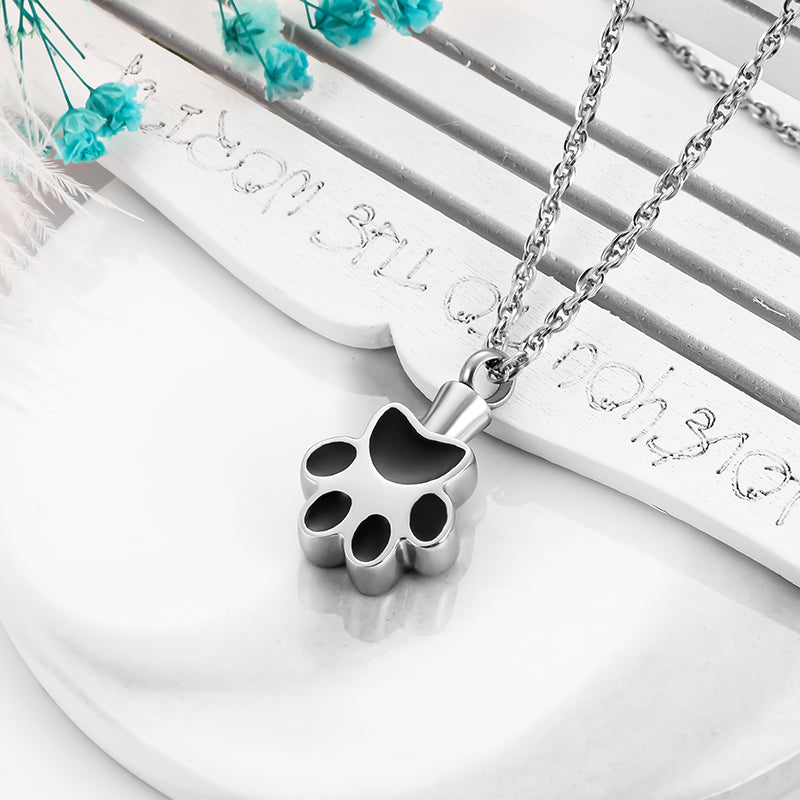 Paw Cremarion Pendant Necklace for Ashes